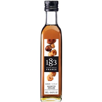 1883 MAISON ROUTIN Premium Roasted Hazelnut Syrup, 250ml Glass Bottle Flavoured Syrup, For Coffee, Tea, Cocktails, Iced Drinks & Desserts, Made with Pure Cane Sugar, No Artificial Colours, Vegan 1883 MAISON ROUTIN Premium Roasted Hazelnut Syrup, 250ml Glass Bottle Flavoured Syrup, For Coffee, Tea, Cocktails, Iced Drinks & Desserts, Made with Pure Cane Sugar, No Artificial Colours, Vegan