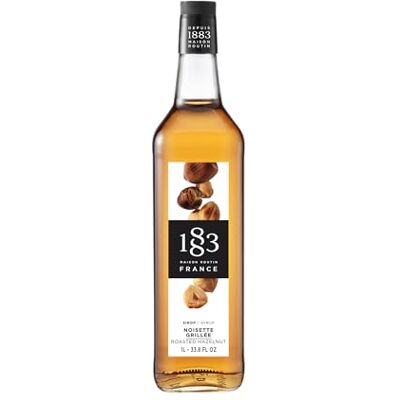 1883 MAISON ROUTIN 1883 Maison Routin Premium Roasted Hazelnut Syrup – Flavoured Coffee Syrup for Lattes, Desserts & Cocktails, Vegan-Friendly, No Artificial Colours, 1L Glass Bottle 1883 MAISON ROUTIN 1883 Maison Routin Premium Roasted Hazelnut Syrup – Flavoured Coffee Syrup for Lattes, Desserts & Cocktails, Vegan-Friendly, No Artificial Colours, 1L Glass Bottle