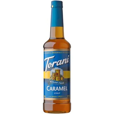 Torani Caramel Sugar Free Coffee Syrup (750ml) – Zero Calorie Caramel Syrup for Coffee, Hot Chocolate & Protein Shakes – No Sugar – Ideal for Drinks and Desserts Torani Caramel Sugar Free Coffee Syrup (750ml) – Zero Calorie Caramel Syrup for Coffee, Hot Chocolate & Protein Shakes – No Sugar – Ideal for Drinks and Desserts