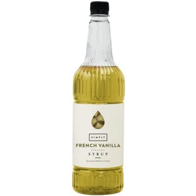 Simply French Vanilla Syrup (1 Litre) Vegan & Nut Free Flavoured Syrup for Coffee, Cocktails & Baking Simply French Vanilla Syrup (1 Litre) Vegan & Nut Free Flavoured Syrup for Coffee, Cocktails & Baking