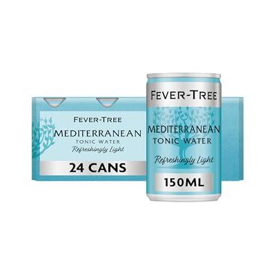 FEVER-TREE Refreshingly Light Mediterranean Tonic Water 24x150ml FEVER-TREE Refreshingly Light Mediterranean Tonic Water 24x150ml