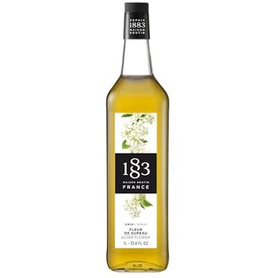 1883 MAISON ROUTIN Premium Elderflower Syrup for Cocktails, Lemonade, Sodas & Iced Tea No Artificial Colours, Vegan-Friendly, No Preservatives 1L Glass Bottle 1883 MAISON ROUTIN Premium Elderflower Syrup for Cocktails, Lemonade, Sodas & Iced Tea No Artificial Colours, Vegan-Friendly, No Preservatives 1L Glass Bottle
