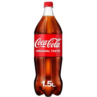 Coca-Cola PET Bottles, The Original Soft Drink, 1.5 l, Pack of 6 Coca-Cola PET Bottles, The Original Soft Drink, 1.5 l, Pack of 6