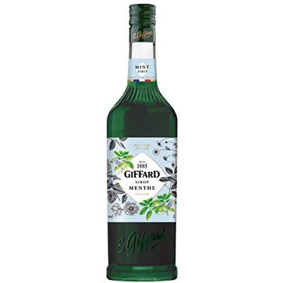 Giffard Mint Syrup French Cocktail Sirop, 1L, Alcohol-Free Giffard Mint Syrup French Cocktail Sirop, 1L, Alcohol-Free