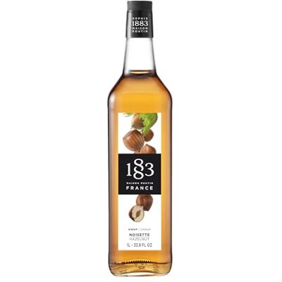 1883 MAISON ROUTIN 1883 Maison Routin Premium Hazelnut Syrup – Flavoured Coffee Syrup for Lattes, Mochas & Desserts, Vegan-Friendly, No Artificial Colours, 1L Glass Bottle 1883 MAISON ROUTIN 1883 Maison Routin Premium Hazelnut Syrup – Flavoured Coffee Syrup for Lattes, Mochas & Desserts, Vegan-Friendly, No Artificial Colours, 1L Glass Bottle