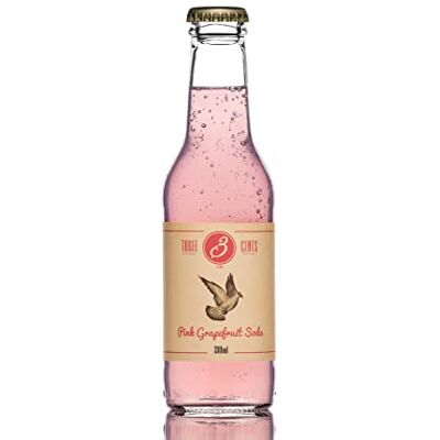 3 THREE CENTS ARTISANAL BEVERAGES EST. 2014 Three Cents Artisanal Beverages Pink Grapefruit Soda 200ml Pack of 24 Bottles 3 THREE CENTS ARTISANAL BEVERAGES EST. 2014 Three Cents Artisanal Beverages Pink Grapefruit Soda 200ml Pack of 24 Bottles