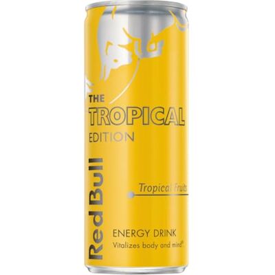 Red Bull The Tropical Edition Energy Drink 4 x 250ml Red Bull The Tropical Edition Energy Drink 4 x 250ml