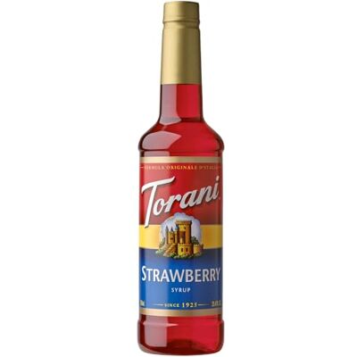 Torani Strawberry Syrup (750ml) – Premium Cane Sugar Syrup for Mocktails, Cocktails, Iced Tea, Smoothies, Soda & Lemonade – Bright, Juicy & Sweet – Ideal for Drinks and Desserts Torani Strawberry Syrup (750ml) – Premium Cane Sugar Syrup for Mocktails, Cocktails, Iced Tea, Smoothies, Soda & Lemonade – Bright, Juicy & Sweet – Ideal for Drinks and Desserts
