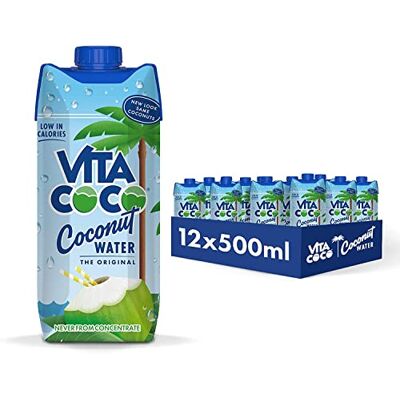 Vita Coco - Pure Coconut Water - 500ml x 12 - Hydrating - Electrolytes Vita Coco - Pure Coconut Water - 500ml x 12 - Hydrating - Electrolytes