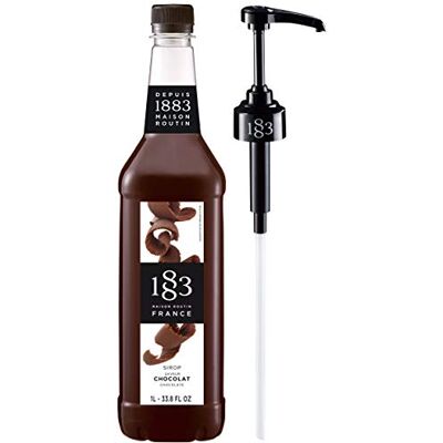1883 MAISON ROUTIN Routin 1883 Premium Chocolate Syrup (Plastic Bottle) 1L + Pump 1883 MAISON ROUTIN Routin 1883 Premium Chocolate Syrup (Plastic Bottle) 1L + Pump