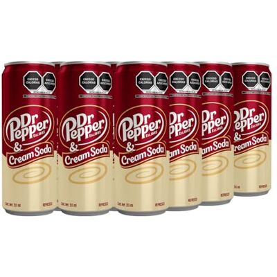 Dr Pepper , Cream Soda lata de 355 mililitros. Paquete de 12 Dr Pepper , Cream Soda lata de 355 mililitros. Paquete de 12