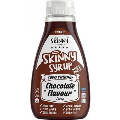 The Skinny Food Co Skinny Food Co Chocolate Syrup 425ml Sugar Free Zero Calorie Syrup Zero calorie syrup for pancakes, porridge, yoghurt, ice cream and baking. Vegan, Gluten-free, Keto & Paleo Friendly Syrup The Skinny Food Co Skinny Food Co Chocolate Syrup 425ml Sugar Free Zero Calorie Syrup Zero calorie syrup for pancakes, porridge, yoghurt, ice cream and baking. Vegan, Gluten-free, Keto & Paleo Friendly Syrup