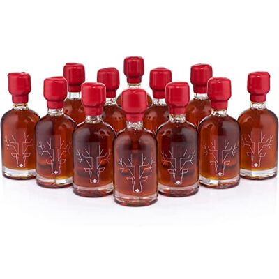 Escuminac Great Harvest Maple Syrup Organic 12 x 50ml Pure Canadian maple syrup with medium taste in convenient mini bottles. Escuminac Great Harvest Maple Syrup Organic 12 x 50ml Pure Canadian maple syrup with medium taste in convenient mini bottles.