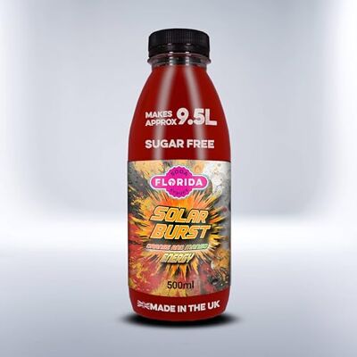 Florida Soda Syrups Florida Soda Energy Syrup Compatible with SodaStream 330ml, 500 ml & 1000ml Lemon Vortex Energy Concentrates, Flavourings For Fizzy Drinks (500ml, Solar Burst Sugar Free) Florida Soda Syrups Florida Soda Energy Syrup Compatible with SodaStream 330ml, 500 ml & 1000ml Lemon Vortex Energy Concentrates, Flavourings For Fizzy Drinks (500ml, Solar Burst Sugar Free)