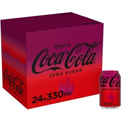 Coca-Cola Zero Sugar Cherry 24 x 330ml Coca-Cola Zero Sugar Cherry 24 x 330ml
