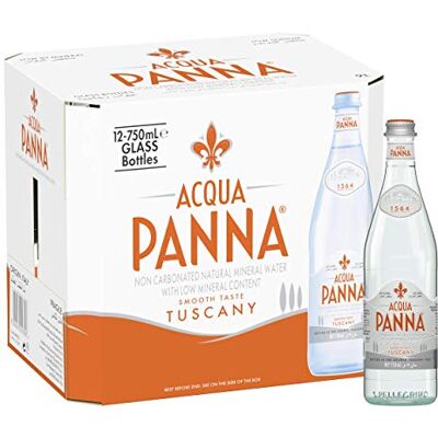 Acqua Panna Still Natural Mineral Water Glass 12x750ml Acqua Panna Still Natural Mineral Water Glass 12x750ml