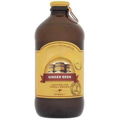 NAEM Bundaaberg Ginger Beer Australian Family Owned Ginger Beer I Carbonated Ginger Drink with Sugar and Sweetener I 12x 375ml NAEM Bundaaberg Ginger Beer Australian Family Owned Ginger Beer I Carbonated Ginger Drink with Sugar and Sweetener I 12x 375ml