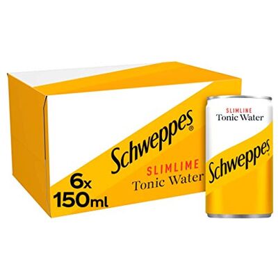 Schweppes Slimline Tonic Water, 6x150ml Schweppes Slimline Tonic Water, 6x150ml