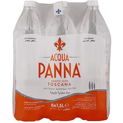 Acqua Panna Toscana Bottled Natural Mineral Water 1.5Litre x 6 Pieces Acqua Panna Toscana Bottled Natural Mineral Water 1.5Litre x 6 Pieces