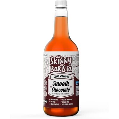 The Skinny Food Co Skinny Food Co Smooth Chocolate Syrup For Coffee 1L Sugar Free Coffee Syrup Zero calorie syrup for coffee, tea, hot chocolate, protein drinks, desserts and baking. Vegan, gluten-free and fat-free. The Skinny Food Co Skinny Food Co Smooth Chocolate Syrup For Coffee 1L Sugar Free Coffee Syrup Zero calorie syrup for coffee, tea, hot chocolate, protein drinks, desserts and baking. Vegan, gluten-free and fat-free.