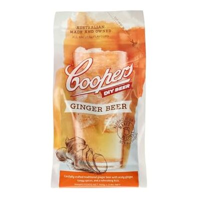 DIAH DO IT AT HOME Coopers Ginger Beer Concentrate 0.5kg – Brew Up to 10L of Refreshing Homemade Ginger Beer – Vegan Friendly Homebrew Kit DIAH DO IT AT HOME Coopers Ginger Beer Concentrate 0.5kg – Brew Up to 10L of Refreshing Homemade Ginger Beer – Vegan Friendly Homebrew Kit