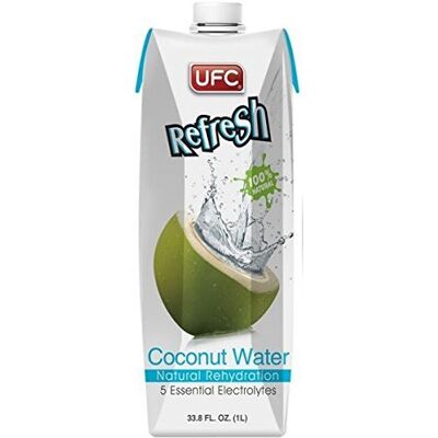 UFC Refresh 12 Pack of Coconut Water 1000 ML UFC Refresh 12 Pack of Coconut Water 1000 ML