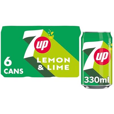 7UP Lemon & Lime 330ml Can 6 Pack 7UP Lemon & Lime 330ml Can 6 Pack