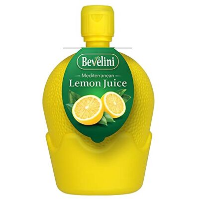 Bevelini Mediterranean 100% Pure Lemon Juice Squeezy Bottle, 200ml (Pack of 12). Cute Bottle. Perfect for Tacos, Drinks, Sauces, Salad Dressings Bevelini Mediterranean 100% Pure Lemon Juice Squeezy Bottle, 200ml (Pack of 12). Cute Bottle. Perfect for Tacos, Drinks, Sauces, Salad Dressings