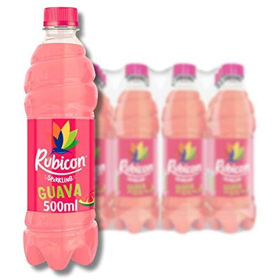 Rubicon 12 Pack Sparkling Guava Flavoured Fizzy Drink with Real Fruit Juice, Handpicked Fruits for a Temptingly Intense Taste "Made of Different Stuff" 12 x 500ml Bottles, Packaging May Vary Rubicon 12 Pack Sparkling Guava Flavoured Fizzy Drink with Real Fruit Juice, Handpicked Fruits for a Temptingly Intense Taste "Made of Different Stuff" 12 x 500ml Bottles, Packaging May Vary
