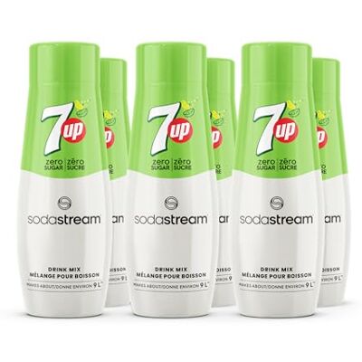 sodastream 7-Up, Zero Sugar Flavour, 440 millilitre (Pack of 6) sodastream 7-Up, Zero Sugar Flavour, 440 millilitre (Pack of 6)