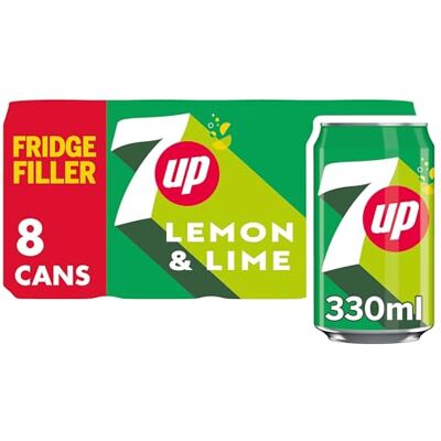 7UP Regular 8 x 330ml Cans 7UP Regular 8 x 330ml Cans