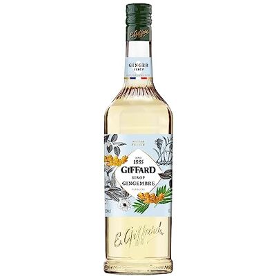 Giffard Ginger Syrup French Cocktail Sirop, 1L, Alcohol-Free Giffard Ginger Syrup French Cocktail Sirop, 1L, Alcohol-Free
