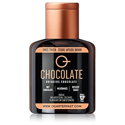 Quarterpast Chocolate Syrup – Rich Cocoa Hot Chocolate Drink Mix – 360mL – Makes 18 Serves Quarterpast Chocolate Syrup – Rich Cocoa Hot Chocolate Drink Mix – 360mL – Makes 18 Serves