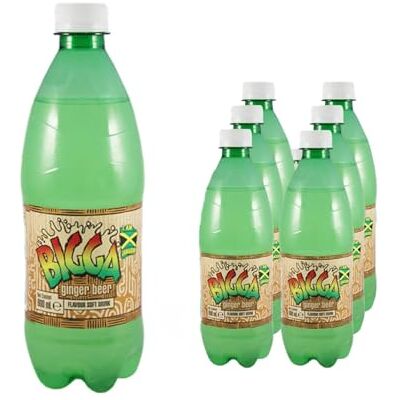 AFRICA select Bigga Ginger Beer Soft Drink 600ml Spicy Jamaican Style Carbonated Soda Beverage Bulk Pack of 6 Bottles AFRICA select Bigga Ginger Beer Soft Drink 600ml Spicy Jamaican Style Carbonated Soda Beverage Bulk Pack of 6 Bottles