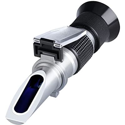 XRCLIF Brix Refractometer 0~90%, Handheld Sugar Refractometer, High Accurate Brix Measurement Meter with ATC for Fruit, Beverages&Juice, Honey, Maple Syrup, Molasses and Other Sugary Drink XRCLIF Brix Refractometer 0~90%, Handheld Sugar Refractometer, High Accurate Brix Measurement Meter with ATC for Fruit, Beverages&Juice, Honey, Maple Syrup, Molasses and Other Sugary Drink