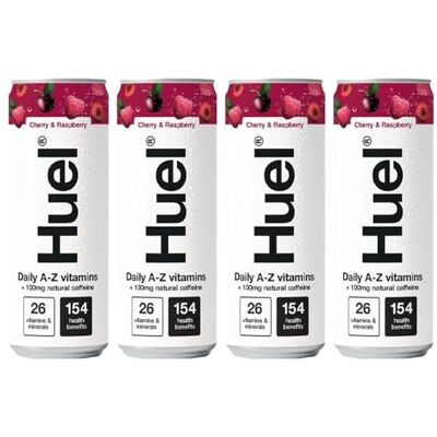 Huel Cherry & Raspberry Daily A-Z Vitamins 4 x 330ml Huel Cherry & Raspberry Daily A-Z Vitamins 4 x 330ml