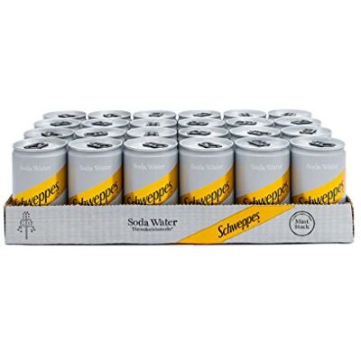Schweppes Soda Water 150ml Mini Can 24 Pack Schweppes Soda Water 150ml Mini Can 24 Pack