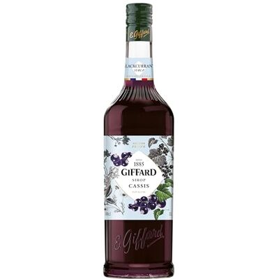 Giffard Blackcurrant Cassis Syrup French Recipe Fruity and Powerful 1 Litre, 0.0% vol, 100cl Giffard Blackcurrant Cassis Syrup French Recipe Fruity and Powerful 1 Litre, 0.0% vol, 100cl