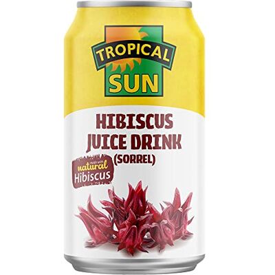Sun Hibiscus Juice Drink Made with Natural Hibiscus (Sorrel), 330ml (Pack of 12) Sun Hibiscus Juice Drink Made with Natural Hibiscus (Sorrel), 330ml (Pack of 12)
