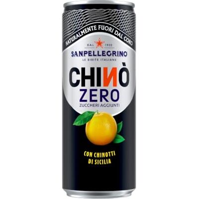 San Pellegrino 3x SANPELLEGRINO, Chinò Zero Sugars, Non-Alcoholic Carbonated Drink, Chinotto Flavour, 330 ml San Pellegrino 3x SANPELLEGRINO, Chinò Zero Sugars, Non-Alcoholic Carbonated Drink, Chinotto Flavour, 330 ml