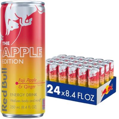 Red Bull Fuji Apple and Ginger Winter Edition Energy Drink, with 80mg Caffeine plus Taurine & B Vitamins, 8.4 Fl Oz, Pack of 24 Cans Red Bull Fuji Apple and Ginger Winter Edition Energy Drink, with 80mg Caffeine plus Taurine & B Vitamins, 8.4 Fl Oz, Pack of 24 Cans