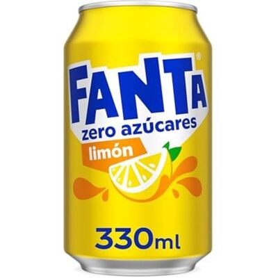 Fanta Refresco de limón Zero lata 33 cl pack 8 und Fanta Refresco de limón Zero lata 33 cl pack 8 und