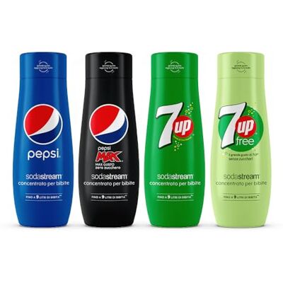 sodastream Concentrated Mix X Pepsi + 7up Bundle, 1760 ml sodastream Concentrated Mix X Pepsi + 7up Bundle, 1760 ml