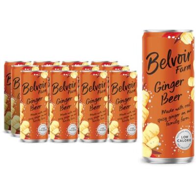 BELVOIR FRUIT FARMS Belvoir Farm Ginger Beer, with Fresh Root Ginger & Juice, 12 x 330ml Traditionally Brewed, 100% Natural Ingredients, Low Calorie, No Sweeteners, Suitable for Vegetarians & Vegans BELVOIR FRUIT FARMS Belvoir Farm Ginger Beer, with Fresh Root Ginger & Juice, 12 x 330ml Traditionally Brewed, 100% Natural Ingredients, Low Calorie, No Sweeteners, Suitable for Vegetarians & Vegans