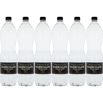 Harrogate 6 x 1.5L British Spring Still Mineral Water Healthy Naturally Enriched Drink Recyclable Bottles Harrogate 6 x 1.5L British Spring Still Mineral Water Healthy Naturally Enriched Drink Recyclable Bottles