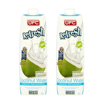 ONE STOP DEALERS UFC Coconut Water 1 Litre – Pure Coconut Water Drink Natural Refreshing Beverage Ready to Drink No Added Sugar (Pack of 2) ONE STOP DEALERS UFC Coconut Water 1 Litre – Pure Coconut Water Drink Natural Refreshing Beverage Ready to Drink No Added Sugar (Pack of 2)