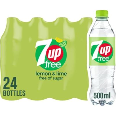 7UP - Sugar Free 500ml - Pack of 24 - Soft Drink 7UP - Sugar Free 500ml - Pack of 24 - Soft Drink