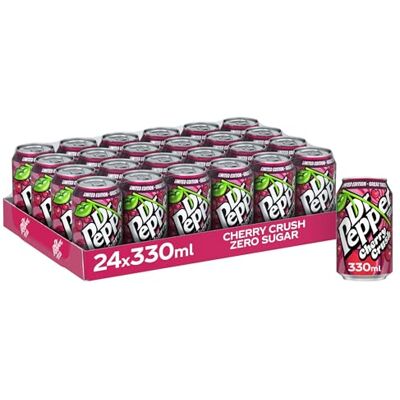 Dr Pepper Zero Cherry Crush, 24 x 330ml Dr Pepper Zero Cherry Crush, 24 x 330ml