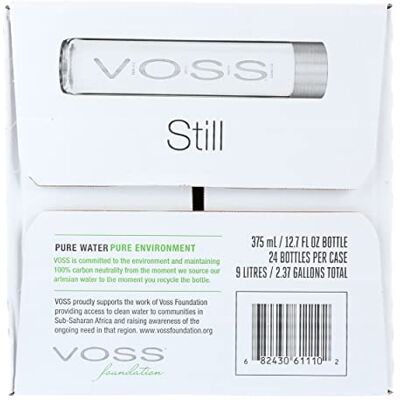 Voss Artesian Still Water Bottle 375 ml (Pack of 24) Voss Artesian Still Water Bottle 375 ml (Pack of 24)
