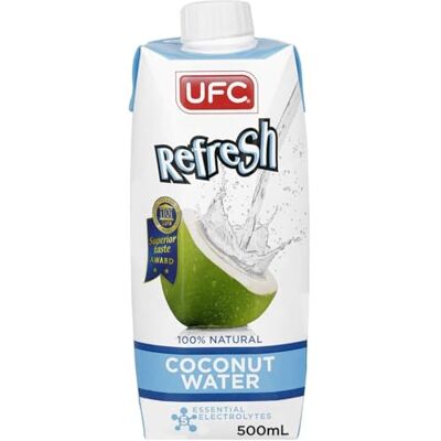 ONE STOP DEALERS UFC 100% Coconut Water 500ml – Natural Coconut Water Drink Refreshing Ready to Drink Beverage No Artificial Colours or Flavours (Pack of 1) ONE STOP DEALERS UFC 100% Coconut Water 500ml – Natural Coconut Water Drink Refreshing Ready to Drink Beverage No Artificial Colours or Flavours (Pack of 1)